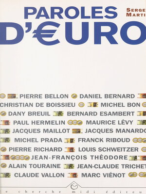 cover image of Paroles d'euro